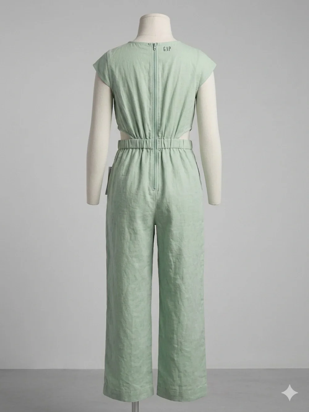 Gap Kids Sleeveless Mint Green Linen Jumpsuit